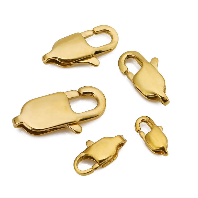 10pcs High End Quality Gold St - Lobster Clasp Silver recension och pris
