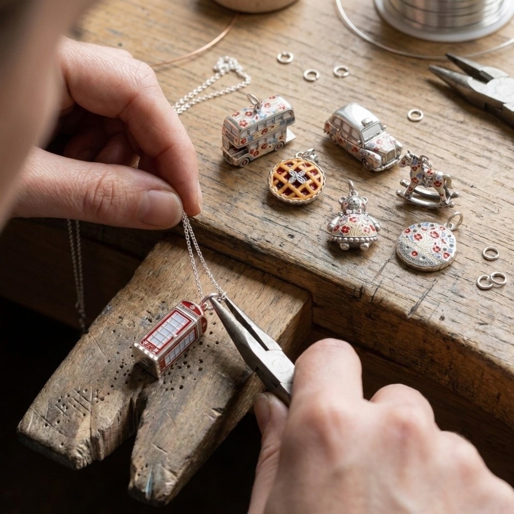 Cute Stainless Steel Cartoon P - Jewelry Making London recension och pris