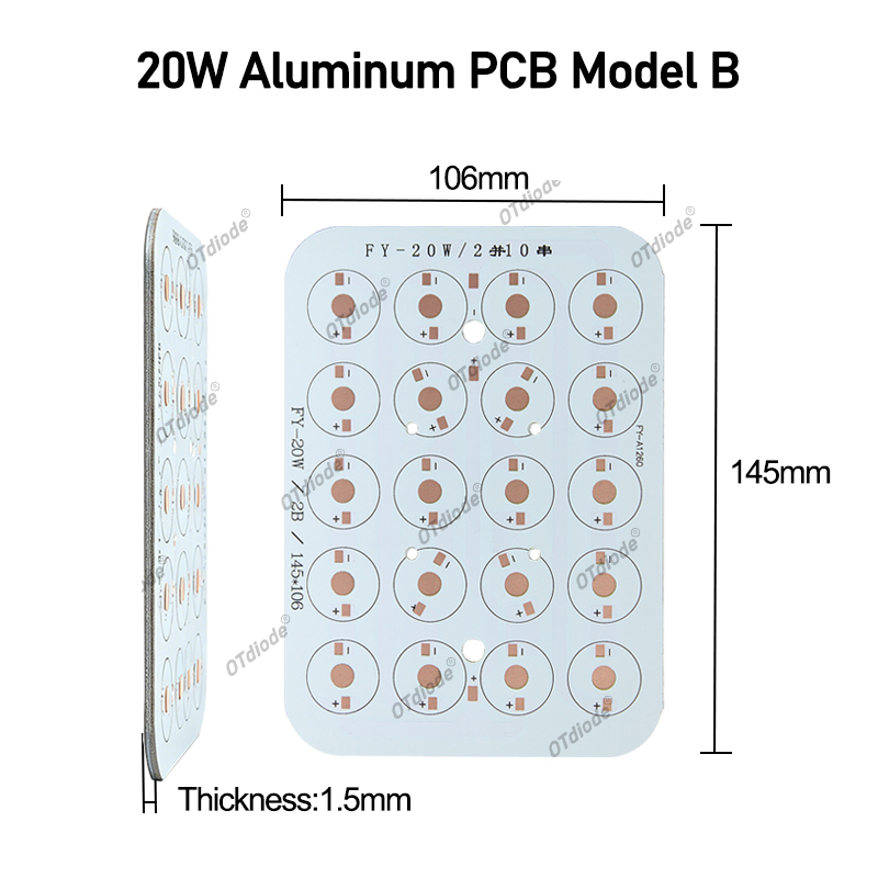 LED Aluminum Base Plate PCB Bo - Jewelry Making Board recension och pris