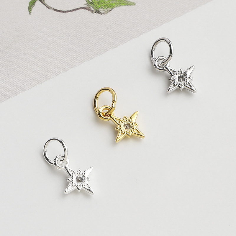 925 Silver North Star Charm Sq - Jewelry Making In La recension och pris