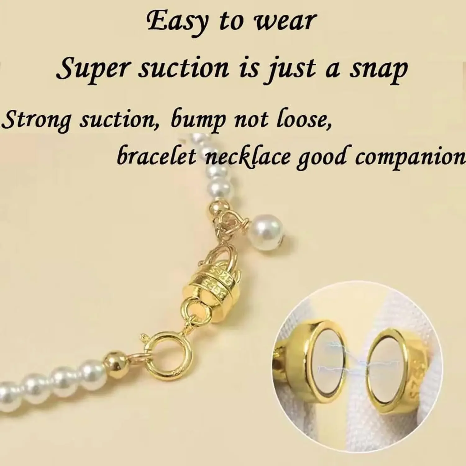 925 Silver Magnetic Necklace C - Lobster Clasp Silver recension och pris