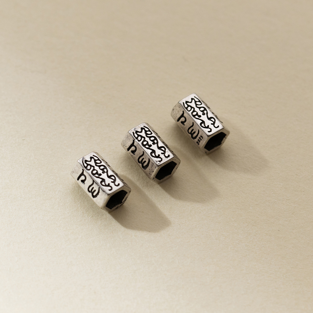 925 Silver Beads Retro Engrave - Jewelry Making In La recension och pris