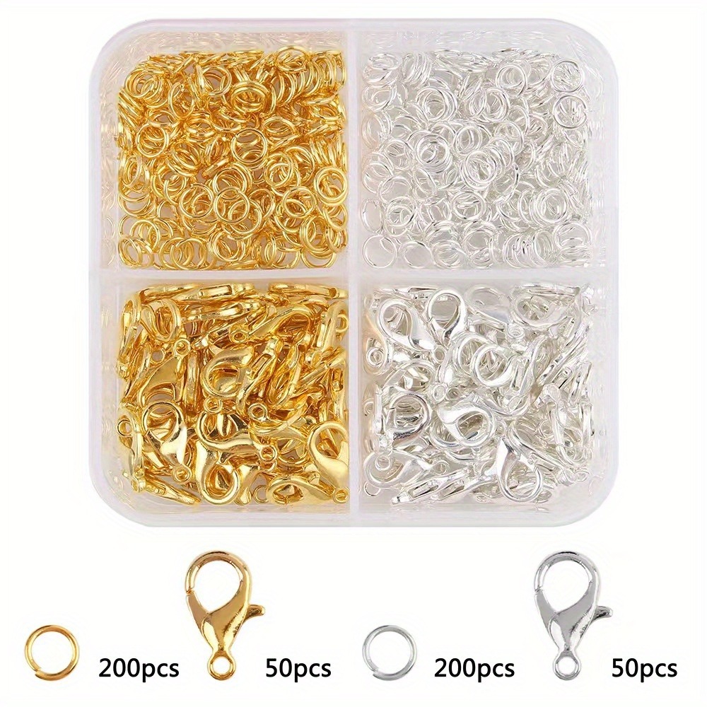 350/500 Pieces A Combination S - Lobster Clasp Silver recension och pris