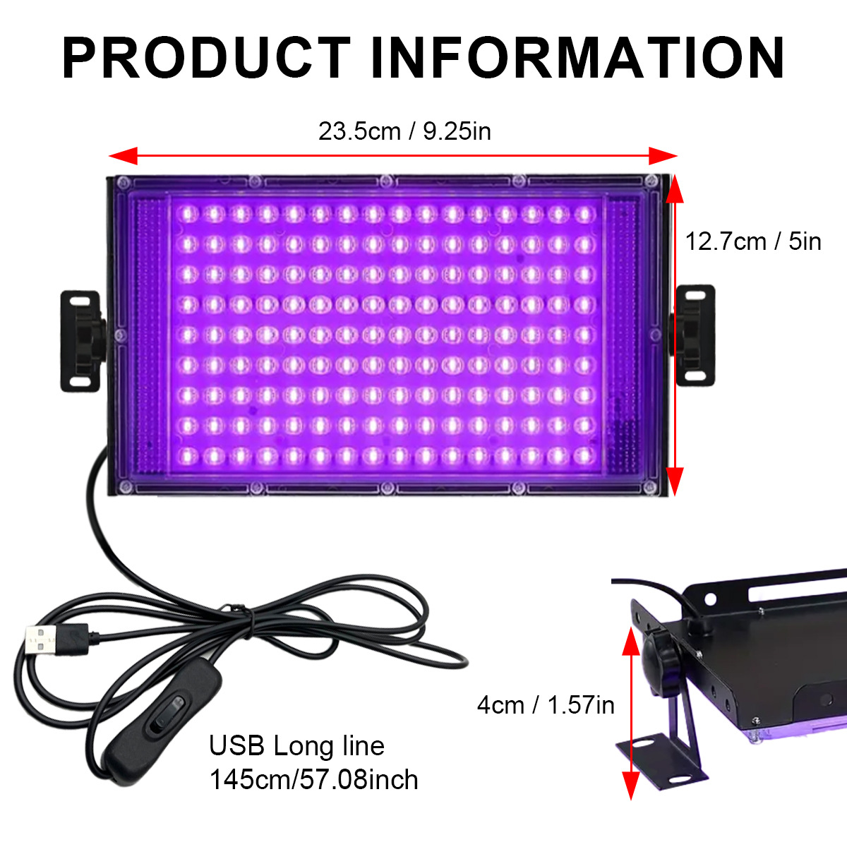 Portable 50 96 144 LED UV Resi - Jewelry Making Dc recension och pris