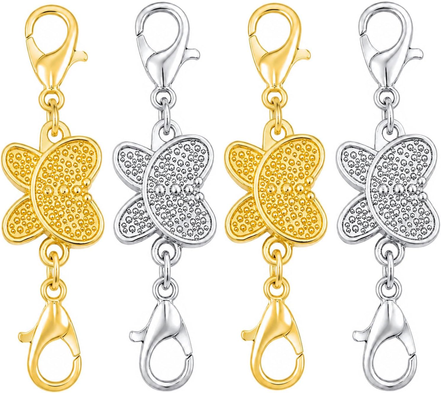 Butterfly Magnetic Necklace Cl - Lobster Clasp Silver recension och pris